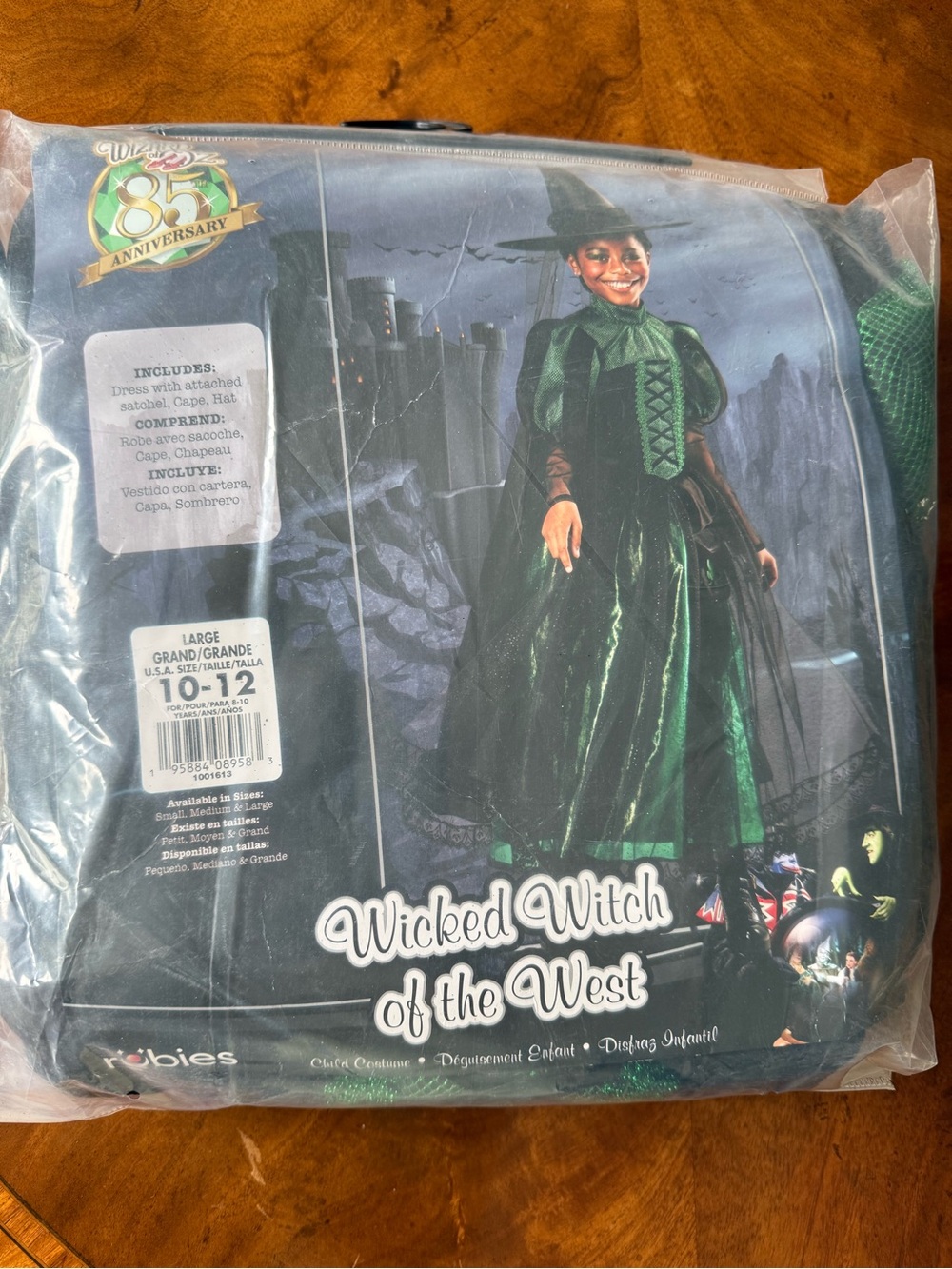 Rubies Wicked Witch of the West Costume - Green and Black - Size Large, 10-12